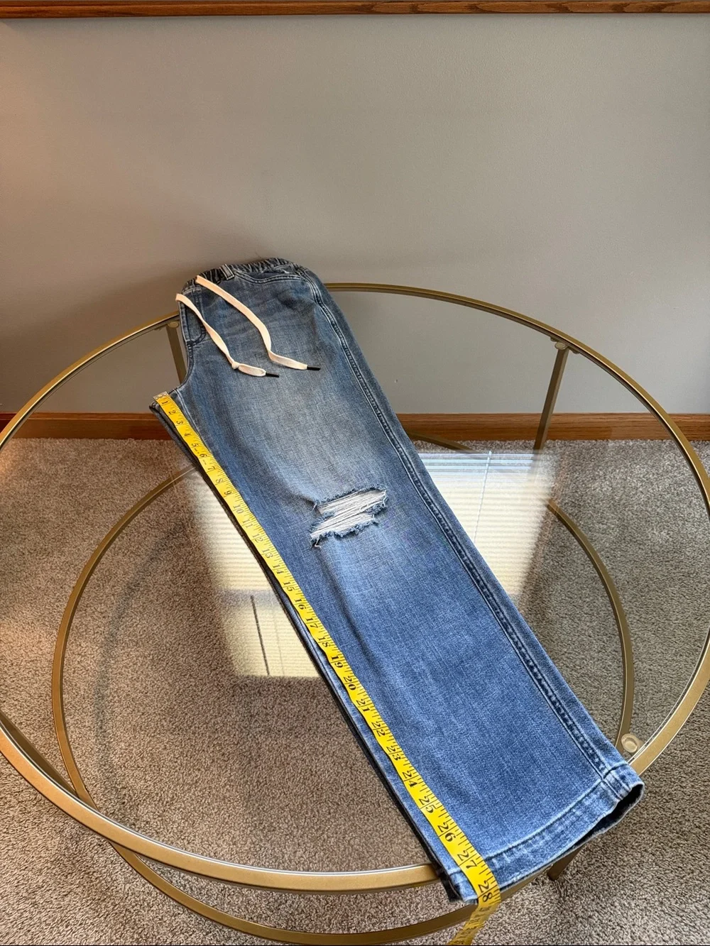 Aerie Drawstring Jeans Size M
